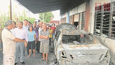 Photo of 英雄園居協禮堂遇火劫  吉大臣資助逾萬維修