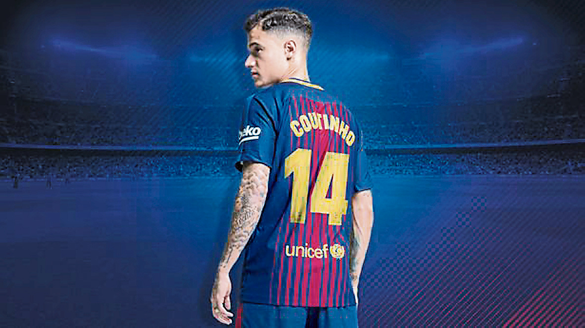 Philippe-Coutinho-will-take-over-the-number-14-shirt-from-Javier-Mascherano