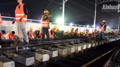 Photo of 1500工人9小時修好鐵路　 中國速度震撼海外