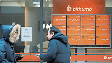 Photo of 擬禁虛擬貨幣交易 韓比特幣大跌21%
