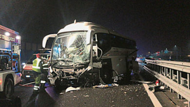 Photo of 載中國客旅巴米蘭撞車多人傷