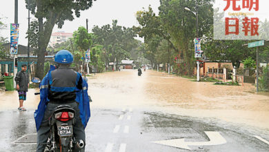 Photo of 檳島21區淹水  連夜雨 河水漲