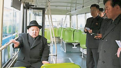Photo of 金正恩視察無軌電車