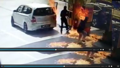 Photo of 網傳視頻 轎車加油起火