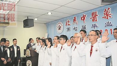 Photo of 完成北馬中醫藥學院課程  15人宣誓為中醫師