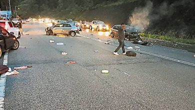 Photo of 3車連環撞 脫離父懷抱 女嬰拋出車外死