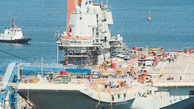 Photo of 中國產航母鋼架已拆 或423海軍節海試