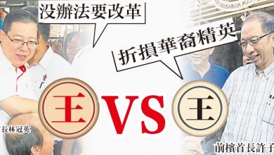 Photo of 王VS王 林冠英：沒辦法要改革  許子根：折損華裔精英