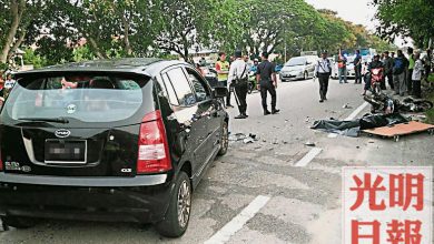 Photo of 騎摩多與車相撞 檳市廳工友重傷死
