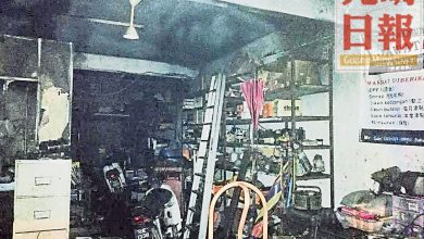 Photo of 疑神桌電燭台短路 汽車維修店凌晨失火