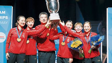 Photo of 【乒乓】神州男團決鬥德國 中女21度捧考比倫杯