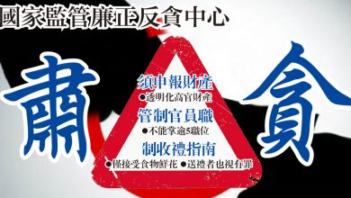 Photo of 肅貪  設國家監管廉正反貪中心
