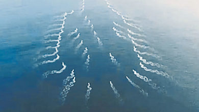 Photo of 中56無人艇海試排出航母