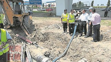 Photo of 敦林大道水管破裂搶修 峇六拜等區水供恢復