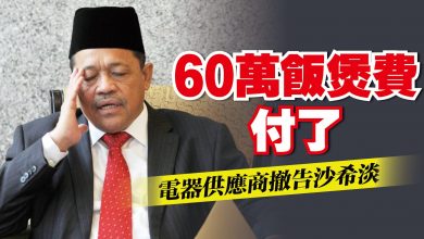 Photo of 60萬飯煲費沙希淡付了 電器供應撤回訴訟