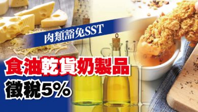 Photo of 肉類豁免銷售稅 食油乾貨奶製品徵5%