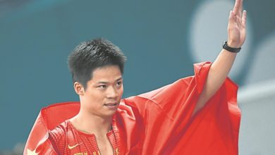 Photo of 【亞運會‧田徑】中國男百米二度折桂  蘇炳添破亞運紀錄加冕