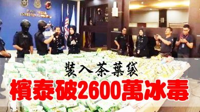 Photo of 民宅藏逾半噸冰毒  馬泰警聯手破案逮4人