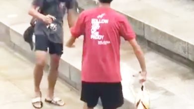 Photo of 少年無視旁人踩進水裡 魚尾獅下釣大魚