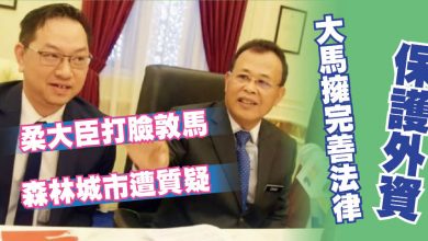 Photo of “大馬擁完善法律保護外資” 森林城市遭質疑 柔大臣打臉敦馬