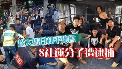 Photo of 趁大馬日和平集會  8社運分子遭逮捕