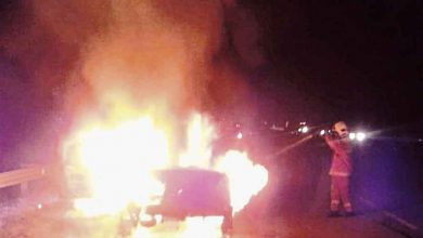 Photo of 轎車摩多連環撞 2車燒毀1死6傷