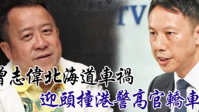 Photo of 曾志偉北海道車禍 迎頭撞港警高官轎車