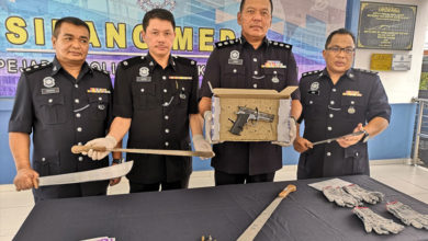 Photo of 黑幫爭地盤 警逮2人起短鎗