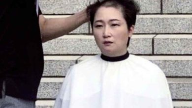 Photo of 法務部長爭議聲中上任　 韓女議員剃頭抗議