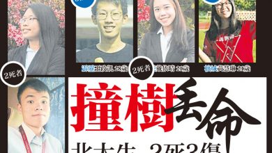 Photo of 撞樹丟命   北大生 2死3傷
