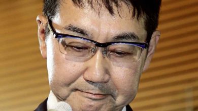 Photo of 妻違反選舉法 日法務部長請辭