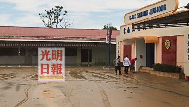 Photo of 三巴央新民月內3度水災  校方收拾殘局嘆痛心