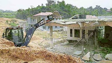 Photo of 非法興建在馬來保留地 甘榜雙溪金金9屋被拆