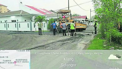 Photo of 雨天影響進度 武吉古達鋪路下月完工