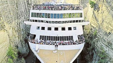 Photo of 郵輪穿越科林斯運河創紀錄