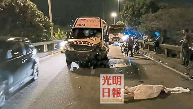 Photo of 檳橋逆行被救傷車撞斃 柔騎士客死異鄉