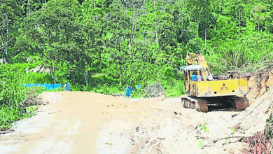 Photo of 洪水襲烏魯皮農業區路 農友搶修暫恢復通車
