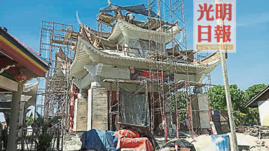 Photo of 柔府村福德宮上樑大典 重建工程料半年內竣工