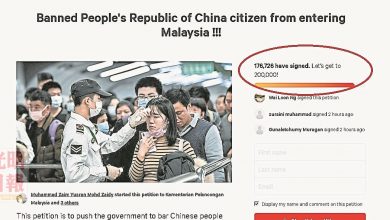 Photo of 24小時逾21萬網民響應 聯署吁禁中國人入境