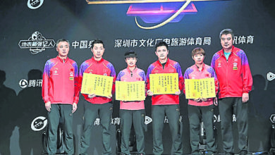 Photo of 地表最強12人乒乓賽  振東雨玲奪冠獲世乒門票
