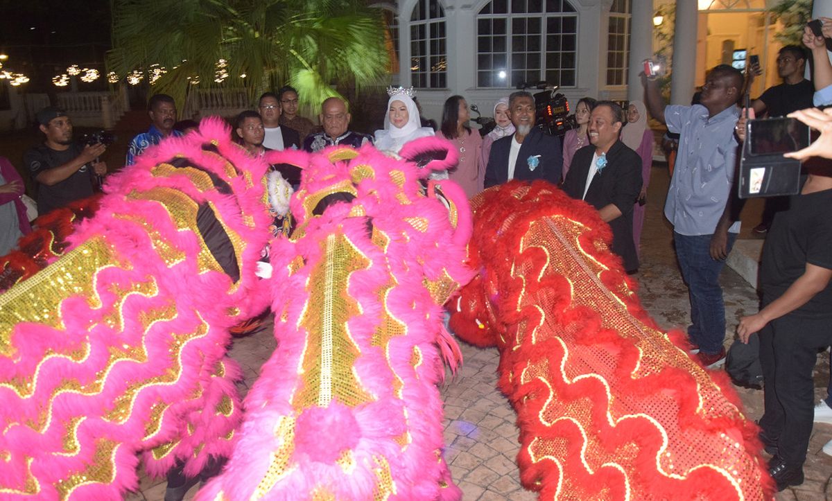 马来婚礼出现印度达布拉乐队、舞狮及马来传(3205706)-20200308184545