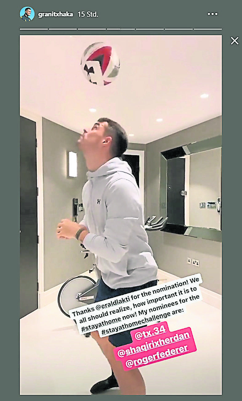 stayathomechallenge-granit-xhaka