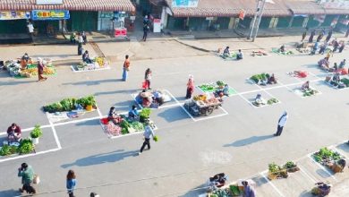 Photo of 緬甸菜市 完美示範社交距離