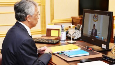 Photo of 召開內閣會議前會 元首與首相視訊