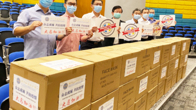 Photo of 助州政府前線抗疫 檳中總捐10萬片口罩