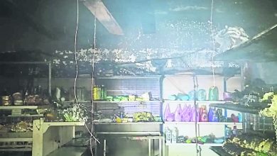 Photo of 烈光鎮雜貨店失火 40%店面燒毀無傷亡