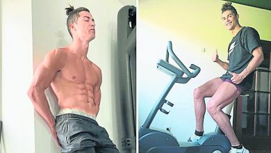 Photo of 努力鍛煉保持狀態  C羅大秀健碩身段