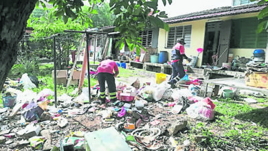 Photo of 再循環物品堆滿屋後空地 執法員上門警告屋主