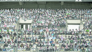 Photo of 門興看台已擠滿“球迷”