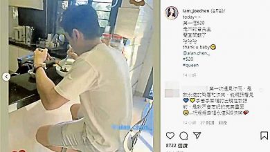 Photo of 看男友喝湯背影  陳喬恩甜喊滿足